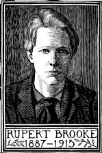 wood-engraving of Portrait of Rupert Brooke 1 (Giclée only)